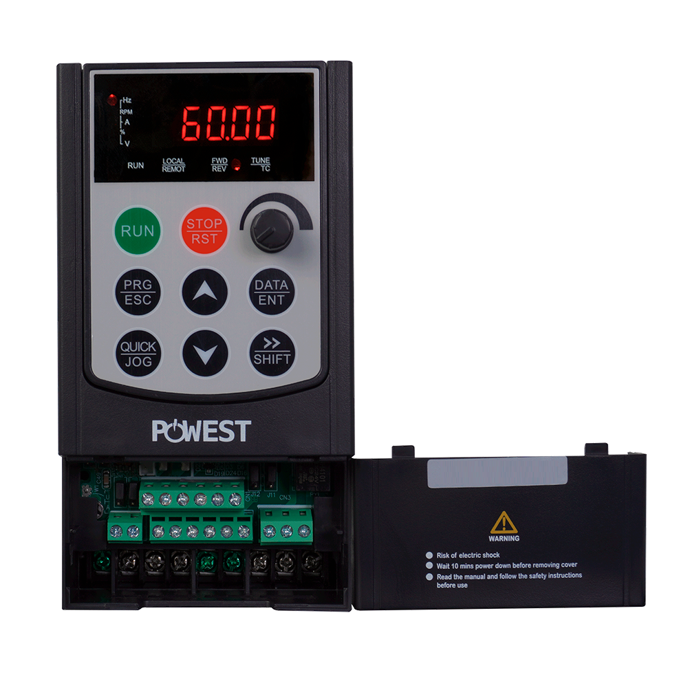 VARIADOR DE FRECUENCIA POWEST 0.75 KW (1 HP) - 220/240 VAC 3 PHASES