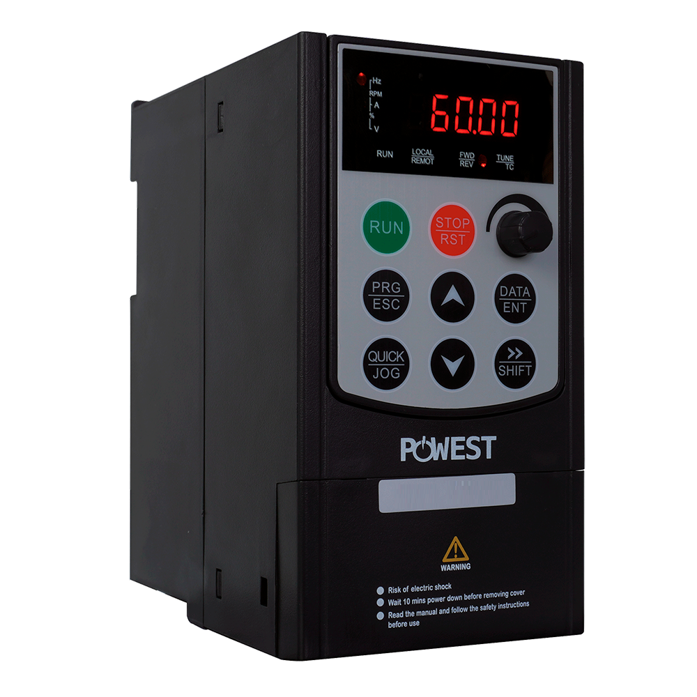 VARIADOR DE FRECUENCIA POWEST 0.75 KW (1 HP) - 220/240 VAC 3 PHASES
