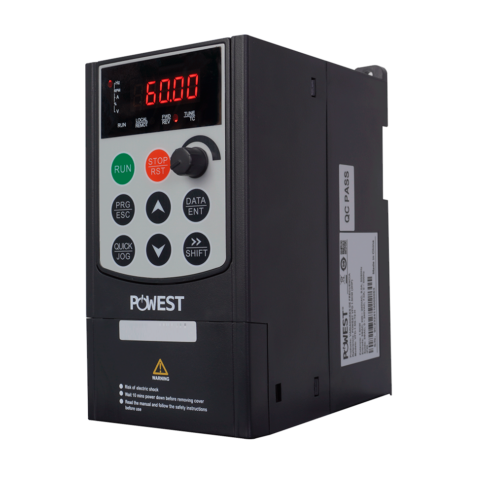 VARIADOR DE FRECUENCIA POWEST 0.75 KW (1 HP) - 220/240 VAC 3 PHASES