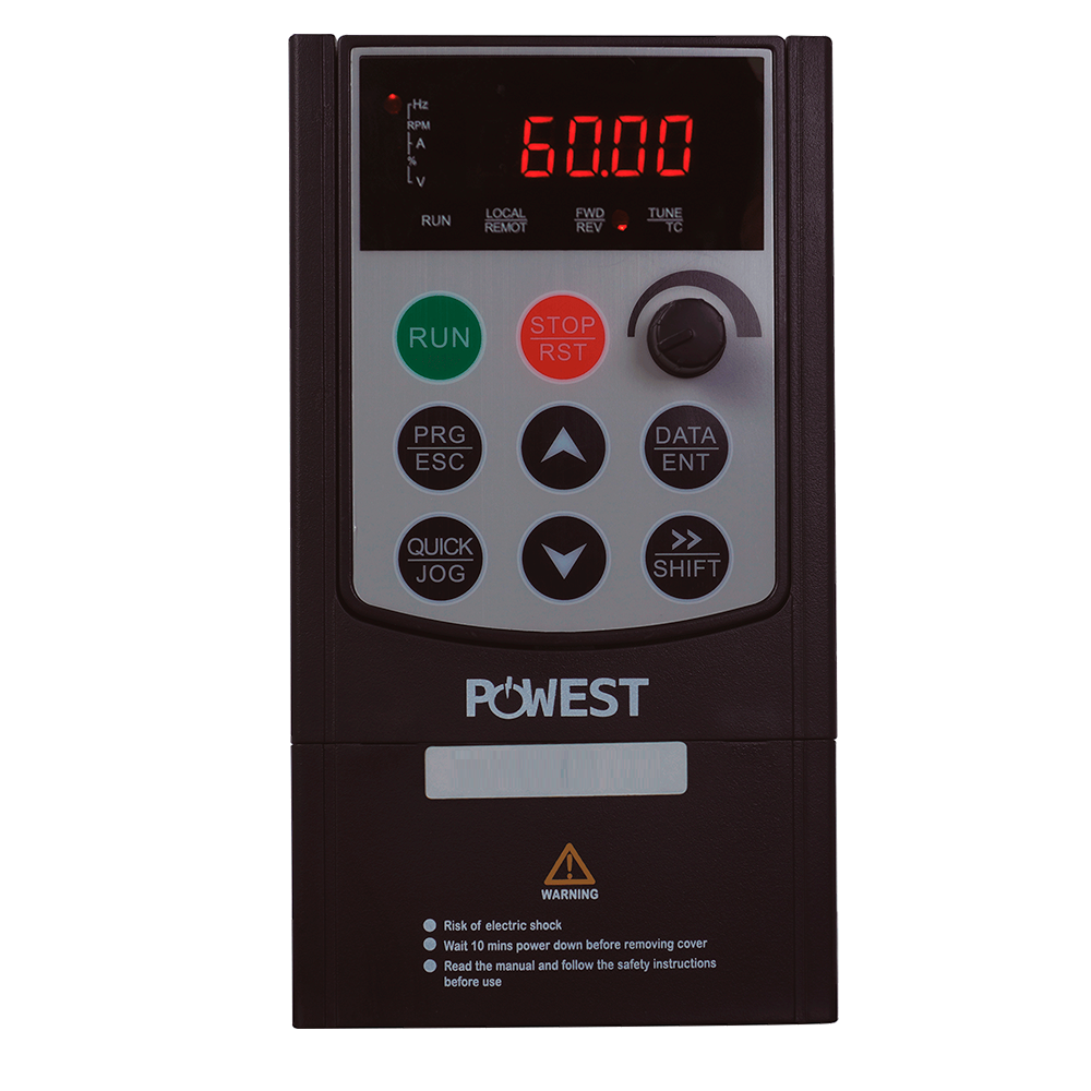 VARIADOR DE FRECUENCIA POWEST  3.7 KW (5 HP) - 220/240 VAC 3 PHASES