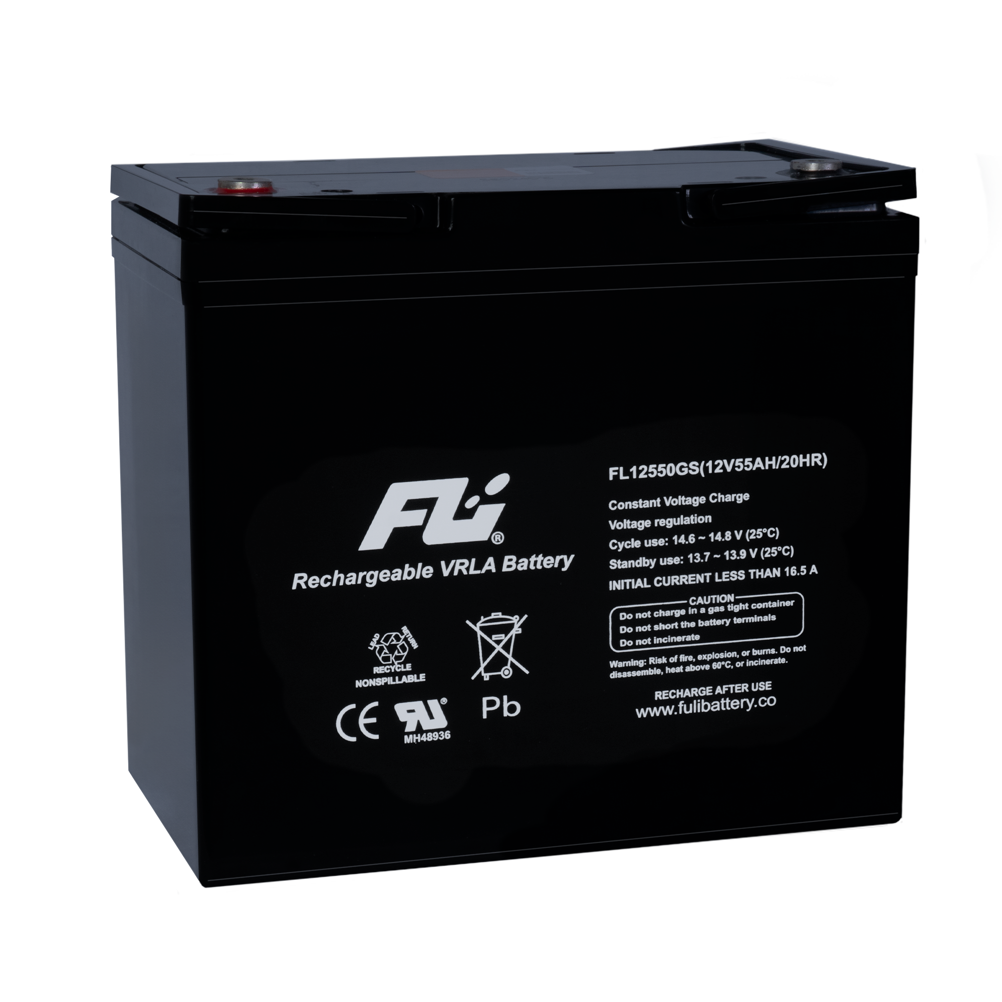 BATERIA SELLADA 12V 55AH REF. FL12550GS FULI BATTERY