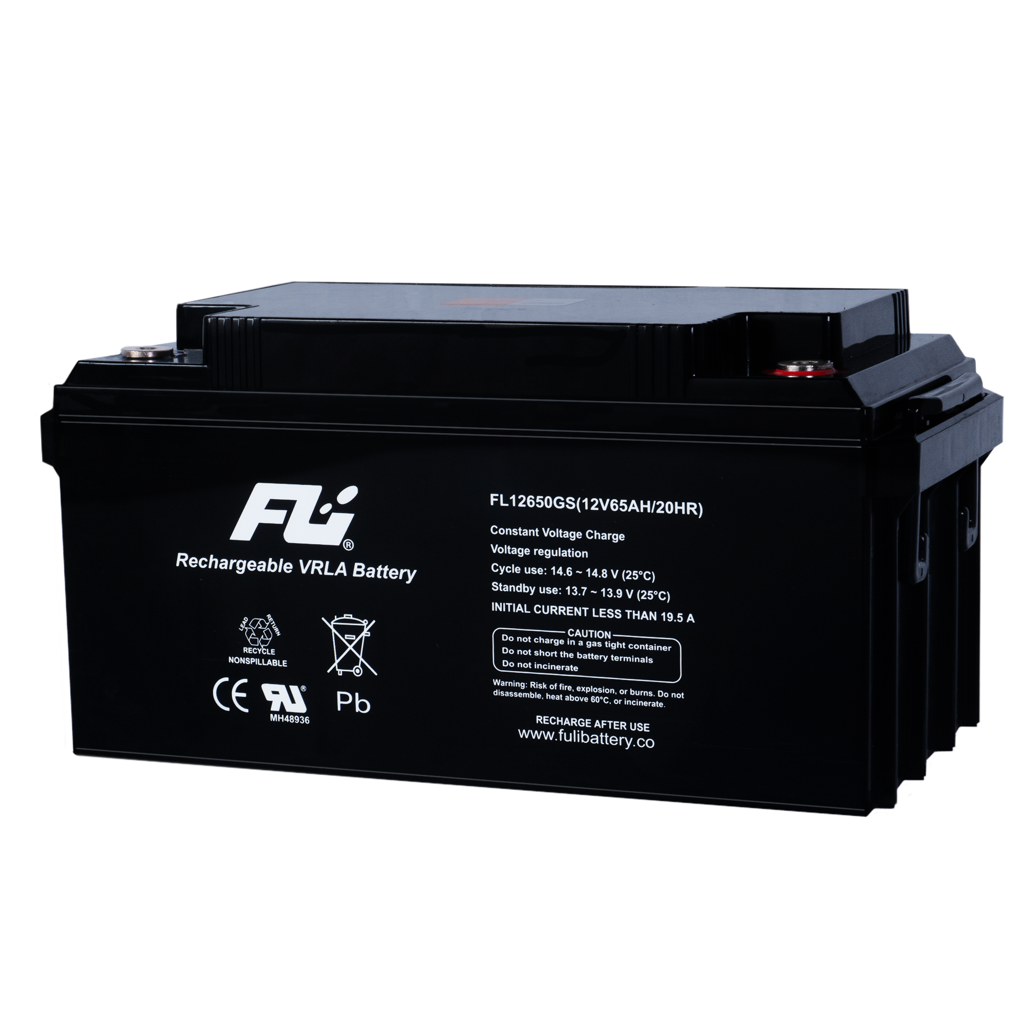 BATERIA SELLADA 12V-65AH REF. FL12650GS FULI BATTERY