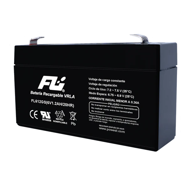 BATERIA SELLADA 6V-1.2AH REF. FL612GS FULI BATTERY