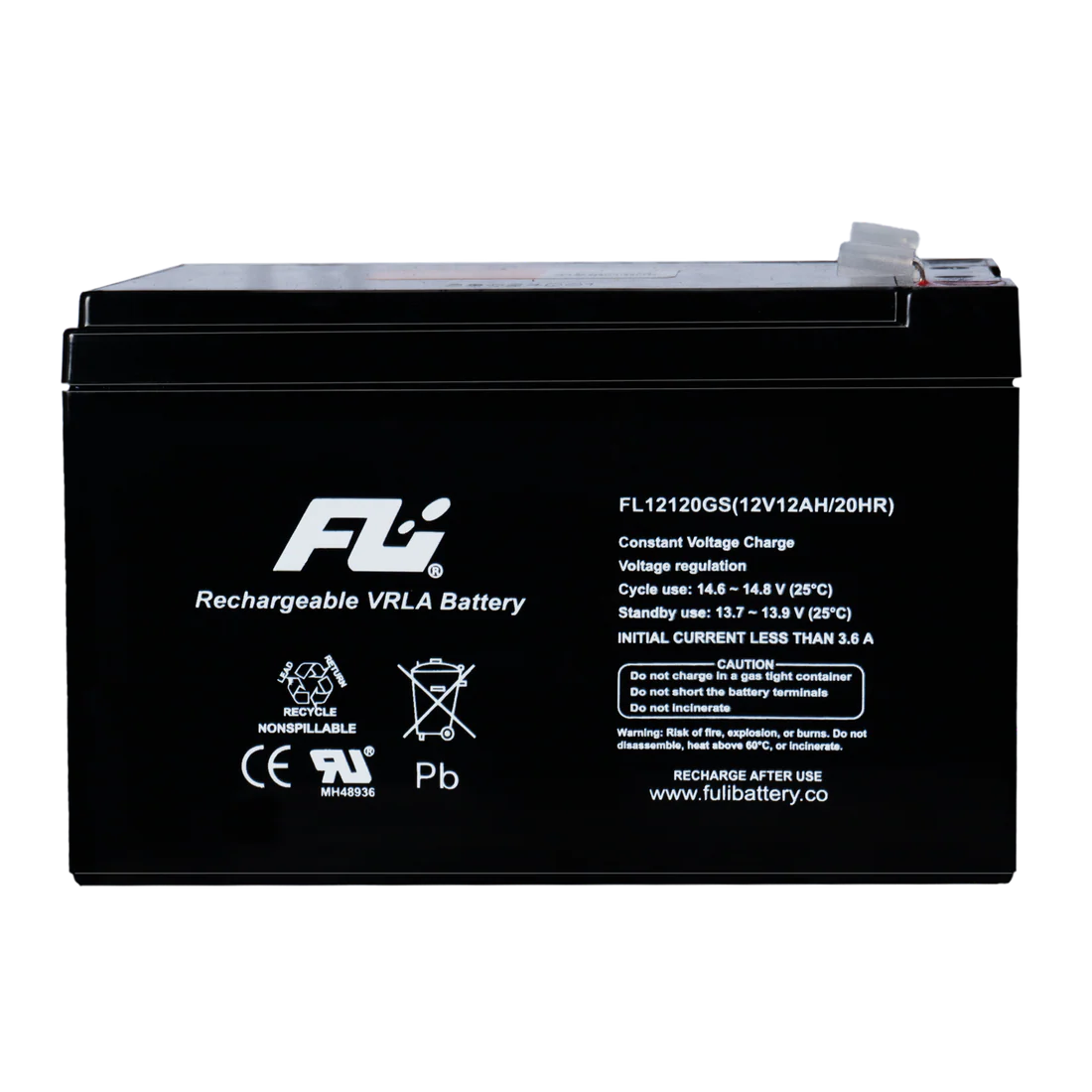 BATERIA SELLADA 12V-12AH REF. FL12120GS FULI BATTERY