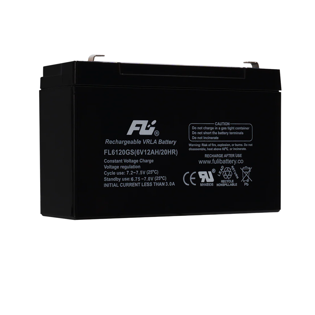 BATERIA SELLADA 6V-12AH REF. FL6120GS FULI BATTERY