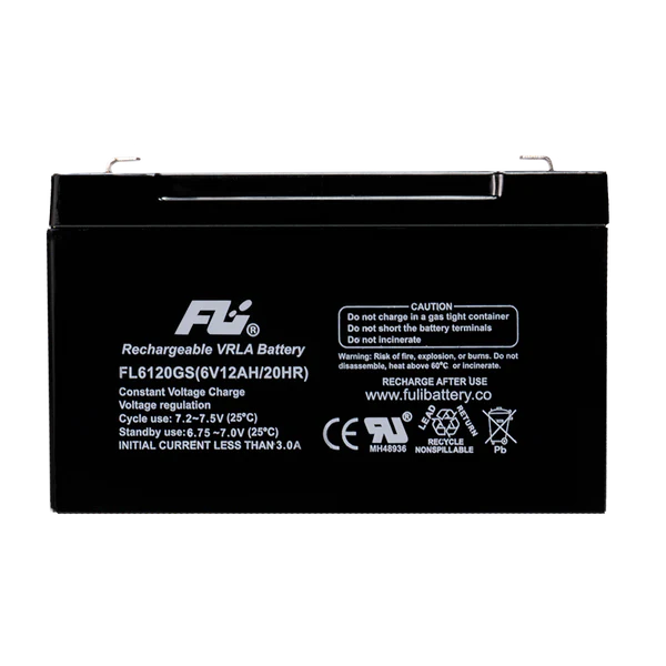 BATERIA SELLADA 6V-12AH REF. FL6120GS FULI BATTERY