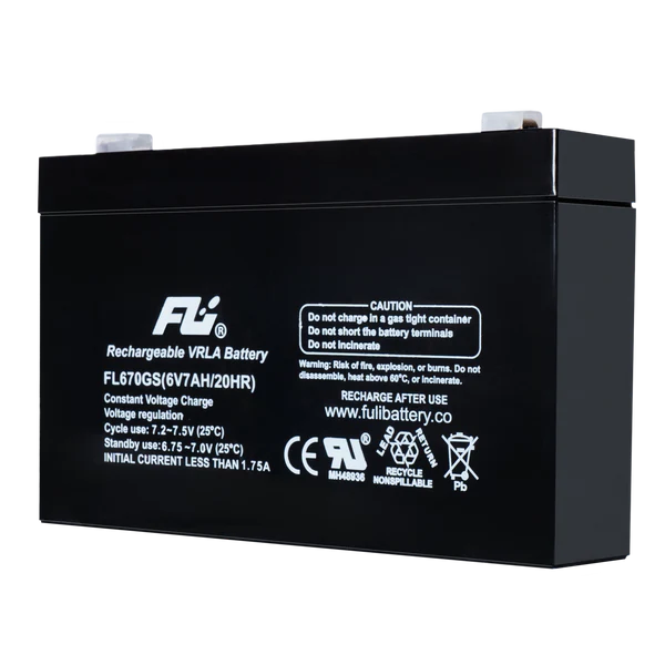 BATERIA SELLADA 6V-7AH REF. FL670GS FULI BATTERY