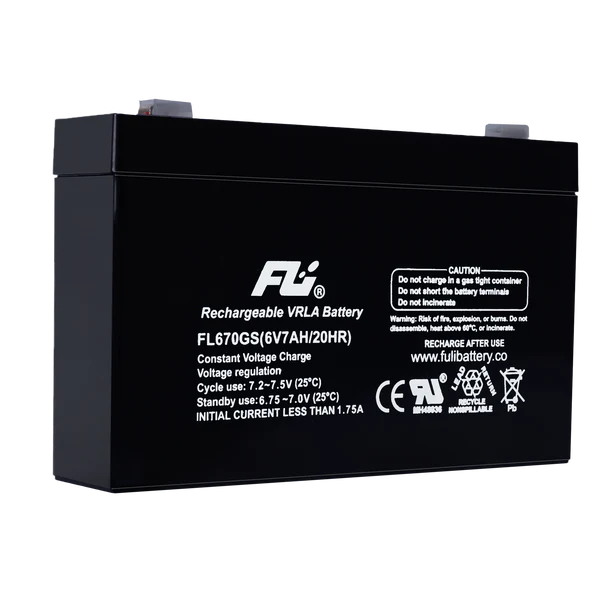 BATERIA SELLADA 6V-7AH REF. FL670GS FULI BATTERY