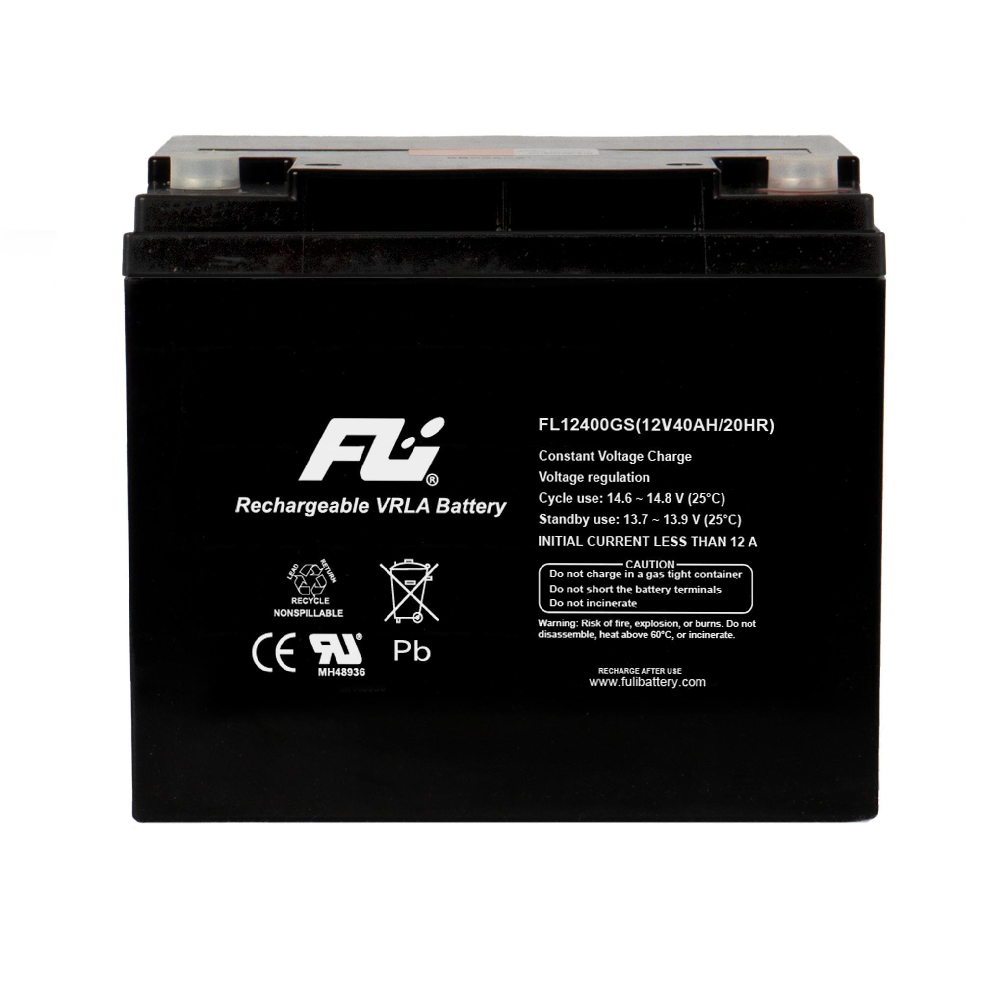 BATERIA SELLADA 12V-40AH REF. FL12400GS FULI BATTERY