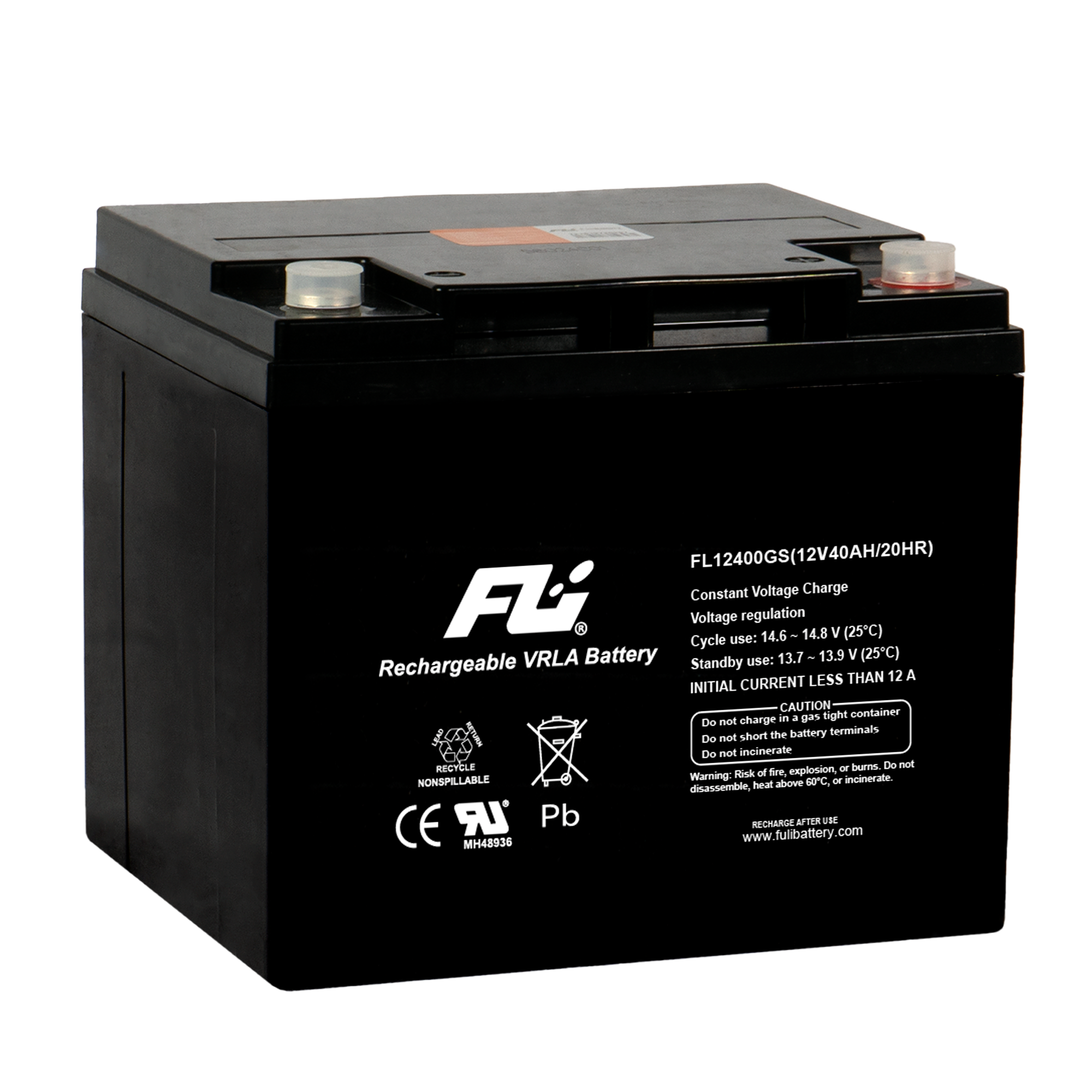 BATERIA SELLADA 12V-40AH REF. FL12400GS FULI BATTERY