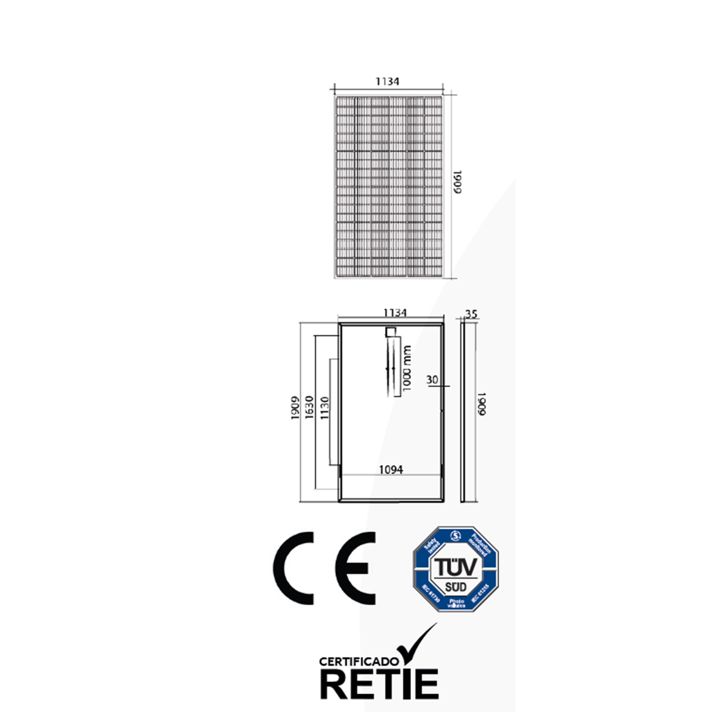 PANEL SOLAR MONOCRISTALINO 450W POWEST