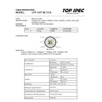 CABLE U/UTP TOP SPEC CAT 5E 305M CCA 70/30  INTERIOR