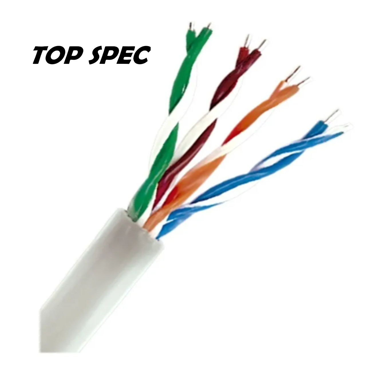 CABLE U/UTP TOP SPEC CAT 5E 305M CCA 70/30  INTERIOR