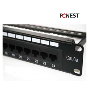 PATCH PANEL 24 PUERTOS CAT 6A POWEST